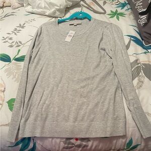 Loft Gray Long Sleeve Sweater
